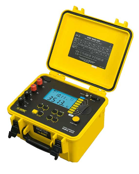 [2129.84] AEMC Micro-Ohmmeter Model 6255 (10A, Instantaneous, Continuous, Multiple Test, Manual/Auto Temperature Compensation; includes10A Kelvin Clips (Hippo-Cat #1017.84), 1A Kelvin Probes Spring Loaded (Cat #2118.73) and DataView® Software)