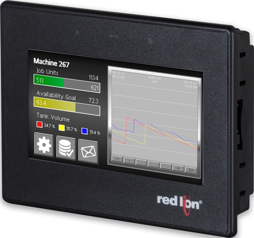 [CR30000400000310] CR3000 Series 4.3" Widescreen HMI with 3 Serial, 1 Ethernet, 1 USB Host, USB Device, Web server and Data Logging