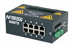[508TX] | OBSOLETE | 500 Series, 8-Port, N-Tron 508TX Unmanaged Industrial Ethernet Switch