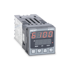 [P6101/Z2100000] 1/16 DIN Temperature Controller, Universal Input,(1) Relay Output, 100-240VAC, Red Upper & Lower Display