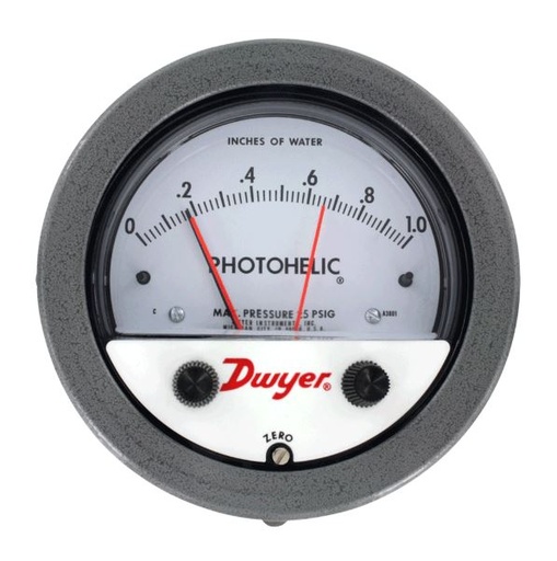 [A3001] Photohelic Pressure Switch/Gage, Range 0-1.0" w.c.