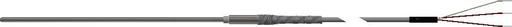 [RAF185L283-006-00-15-T3B180-2] Pyromation RTD Assembly, Single 3-Wire, 1/8" OD x 6" Sheath, 15' FPM Leads (2" Split, 1/4" Stripped) w/Relief Spring