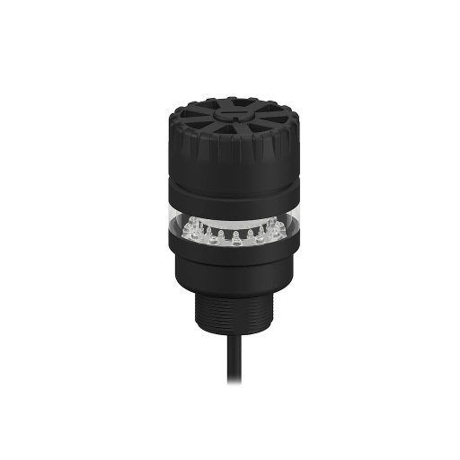 [26826] Banner TL50BL Tower Light: 1-Color Audible Indicator; Voltage: 12-30 V dc or 24 V ac; Environmental Rating: IP50; Input: Bimodal; Colors: Red flash; 2 m (6.5 ft) Integral Cable (TL50BLR2A)