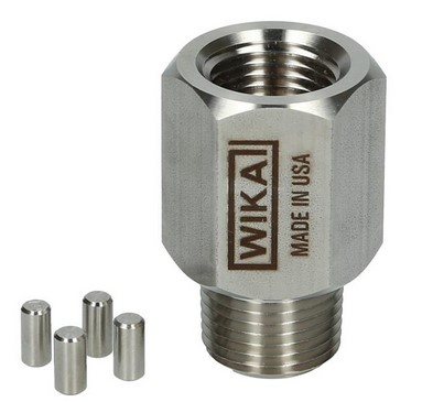 [50334638] Wika 910.12 Series Throttling Snubber, 316 SS, 1/2" NPT, 5800 psi