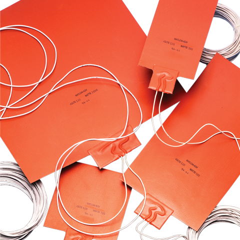 [050150C1-0001B] Watlow Flexible Silicone Rubber Heater, Wirewound Element, 5"W x 15"L, 120V, 375W, 12" Tinned Lead