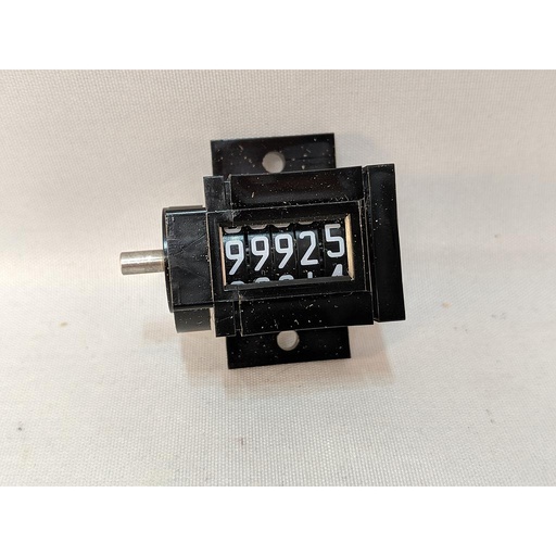 [0746025-001] Mechanical Counter, Ratchet Drive, 5 Figure, Flanged Case, Rot#2