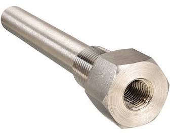 [75TH2T025SS] Wika THERMOWELL, 316SS, 1/2"NPT INST, 3/4"NPT PROC, 2.5" U Dim
