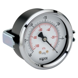 [25-120-200-PSI/kPa] 100 Series Pressure Gauge, 0-200 psi, Steel Case Panel Mount