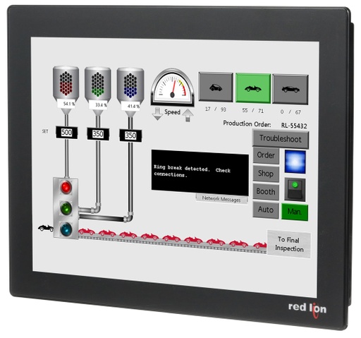 [CR30001500000420] CR3000 Series 15" HMI with 4 Serial, 2 Ethernet, 2 USB Host, USB Device, Web server and Data Logging