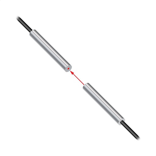 [27367] Banner Plastic Fiber, Opposed Mode; Core Dia.: 0.5 mm; Fiber Length 2 m; Ferrule; Free cut (PIF26U)