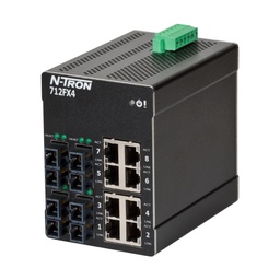 [712FX4-SC] N-TRON 712FX4 Managed Industrial Ethernet Switch, SC 2km