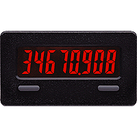 [CUB7TCR1] 8 Digit Elapsed Time Indicator, SRC Input, RED Display, 9 Programmable Ranges, Battery Operated, NEMA 4X/IP65