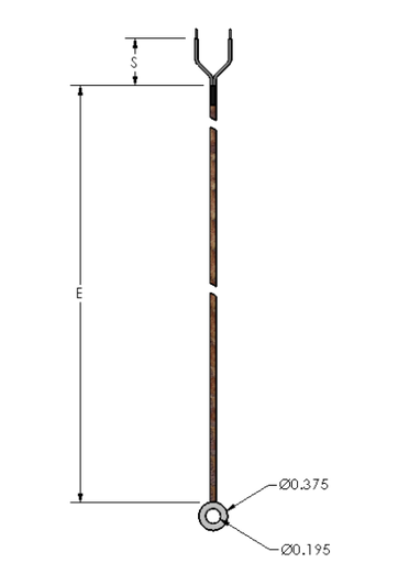 [73XKFGA120A] Watlow Type K Thermocouple w/120" Lead