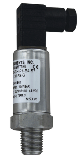 [626-10-GH-P1-E4-S1] Industrial pressure transmitter, 0.25% accuracy, general purpose housing, 1/4" male NPT, Hirschman connector, 4-20 mA, range 0-100 psi