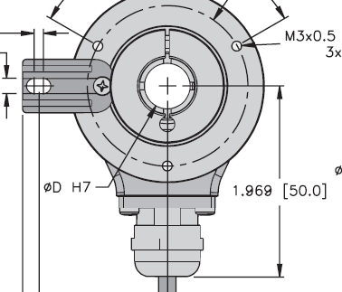 [TK181904] Turck Incremental Hollow Shaft Encoder (T8.5020.7752.0100)