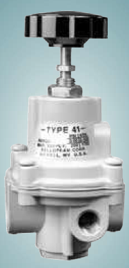 [960-183-000] Type 41-2 Adjustable Precision Regulator (with bonnet vent port), 1/4" NPT Port, 0-100 PSI, 0-700 kPa