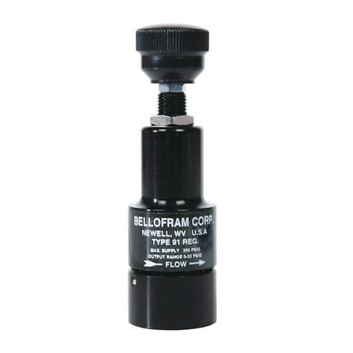 [960-240-003] Type 91 Miniature Air Regulator, 0-5psi W/Slotted Adj. Screw