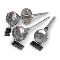 [RAF185L483-SF430R12009S-SC-8HN31-D2,I] Pyromation Spring-Loaded RTD, Single 3-Wire, 1/4" OD, Aluminum Head, SS Tags, 20" Thermowell (SS, 3 NPT)