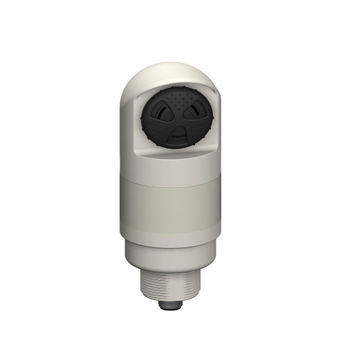 [28203] Banner TL50H Tower Light, Gray Housing: 1-Color Sealed Loud Audible Indicator; Voltage: 18-30 V dc or 24 V ac; Environmental Rating: IP67; Input: Bimodal; Colors: Yellow; 4-pin M12 Integral QD (TL50HYALSCQ)