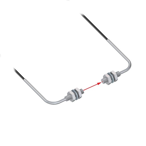 [28235] Banner Plastic Fiber, Opposed Mode; Core Dia.: 0.5 mm; Fiber Length 2 m; Angle, Thread; Free cut (PIAT26U)