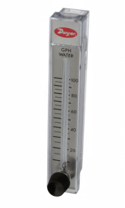 [RMB-85-SSV] Flowmeter, 10-100 GPH Water, 5" Scale, +/-3% Accuracy, SS, Type RMB, RM Series