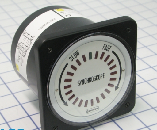 [077-14AU-PQYY-FQ] CROMPTON Model 077 4.5 INCH Switchboard 360 Degree LED Synchroscope