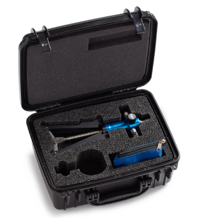 [DCAP-PV-KIT1] DCAP-PV pneumatic pump, 3 gauge adapters - (1/4" MNPT, 1/8" MNPT, 1/4" FNPT), 3ft hose, zippered bag, carrying case