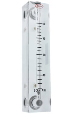 [VFB-53-SSV] VISI-FLOAT, 4" SCALE,   10-100 SCFH AIR, WITH SS NEEDLE VALVE