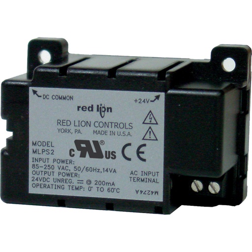 [MLPS2000] MLPS2- 24 VDC Micro Line Power Supply, 85-250 VAC