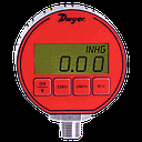 [DPG-000] Digital pressure gage, selectable engineering units: -14.70-0 psi, -1.033 kg/cm², -1.013 bar, -29.93" Hg, -33.94 ft w.c., -101.4 kPa, -235.2 oz/in², -407.3" w.c., -1013 mbar, -1034 cm w.c., -760.7 mm Hg.