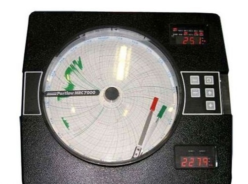 [710200000021CE] PARTLOW MRC7000, 1 PEN RECORDER ONLY, 2 SPST Relay Outputs115VAC