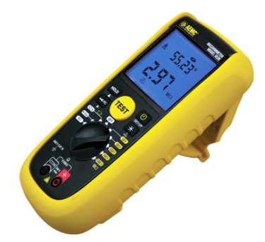 [2126.55] AEMC Megohmmeter Model 6529 (Digital, 50V, 100V, 250V, 500V, 1kV,420k-Ohm, V, Continuity, Alarm & Timer, PI/DAR)