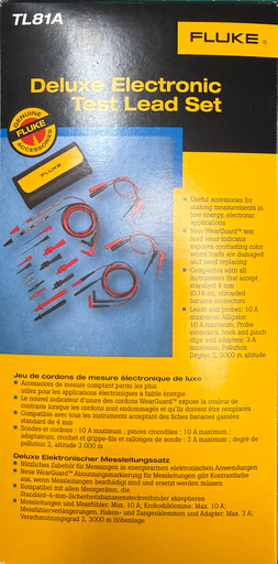[1277073] Fluke TL81A Deluxe Electronic Test Lead Kit