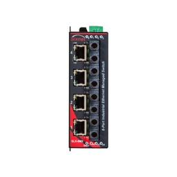 [SLX-8MS-8ST] RED LION 8-Port Industrial Fast Ethernet Managed Switch (4 10/100Base-T, 4 100Base-FX, Multimode 4km Ports)