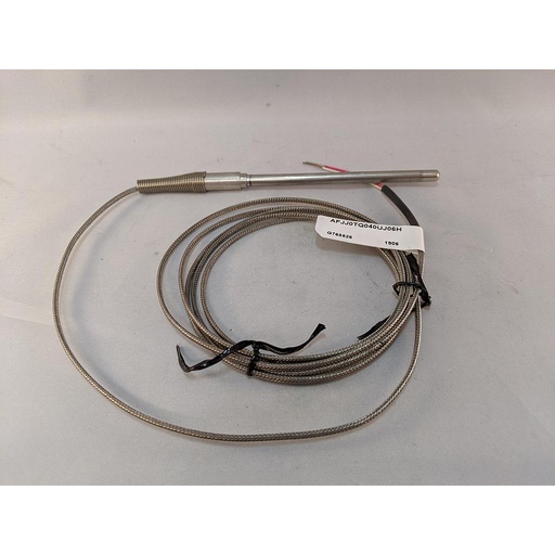 [2072-2992] Watlow Type J T/C, 6"Probe, 20' Fep Leads w/SS Overbraid