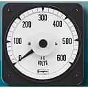 [078-05R2-214319] CROMPTON HI-SHOCK SWITCHBOARD METER, ILLUMINATED DIAL, STERN PITCH METER