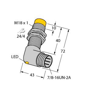 [46957] Turck Inductive Sensor (NI10-G18-AN6X-B1441)