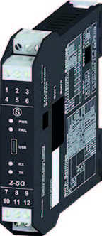 [Z-SG] SENECA STRAIN GAUGE TO MODBUS CONVERTER MODULE, DIN-RAIL MOUNT
