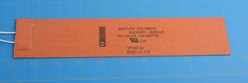 [020050C1-AV21N] Watlow Wirewound Element; 2" x 5", 120V, 50W, 84" lead Length, w/thermostat