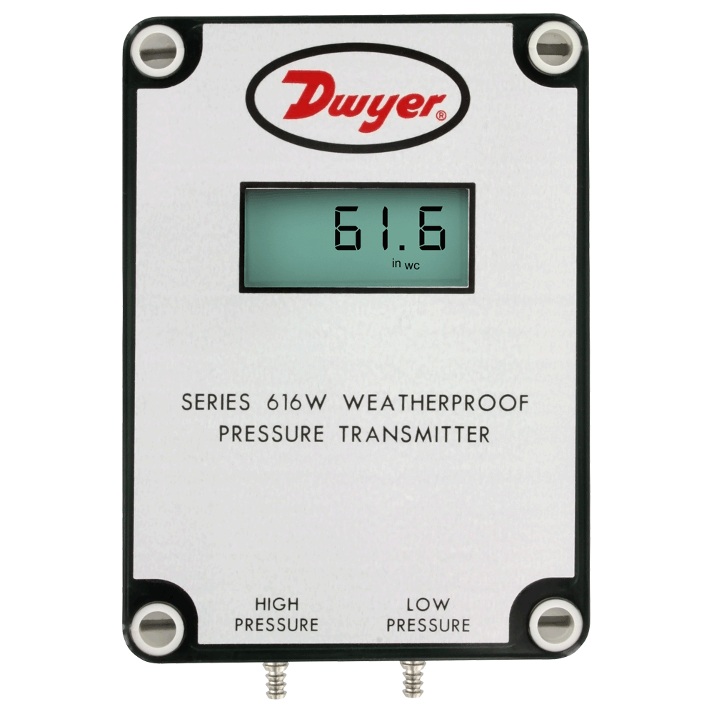 [616W-2-LCD] DP TRANSMITTER 0-6"WC, LCD DISPLAY