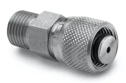 [QTHA-3TS0] 3/8" tube fitting x male Quick-test, no check-valve, S.S.