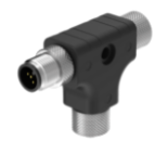[807397] M12 Quick Disconnect T Splitter Connector (CSB-M1250M1250-T)