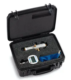 [DPPV-KIT5-GC] DPPV pressure/vacuum pump, +/-15 psi/100 kPa LC20 gauge, case, 3ft hose, 1/4" MNPT adapter, zippered bag