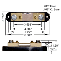 [APSCM100] APSCM Series 100 AMP Current Shunt