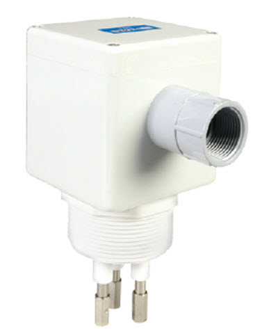 [3G3C1] Corrosion Resistant Probe HolderPVC, 3 1/4 X 6 X 3/4" PVC PLATE, SS INSERT FOR USE WITH 1/4" ROD EXTENSIONS