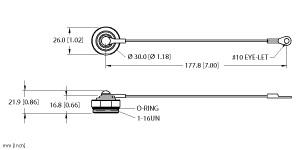 [U0923-19] Turck Accessory for 1, Closure cap, Threaded hand tighten + lanyard (RSFBV-CC)