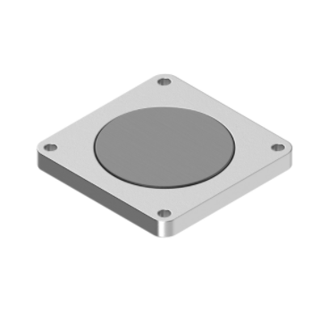 [807394] Banner Flat Surface Magnetic Bracket for QM30; 410SS w/ NdFeB Disc Insert; 2 sets of 304 SS Screw Packs (BWA-QM30-FMSS)