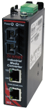 [SLX-3ES-2ST] SLX Series, 3-Port, Sixnet SLX-3ES Unmanaged Industrial Ethernet Switch, ST 4km