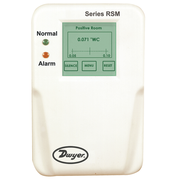 [RSM-1-B] Room status monitor, range ±0.05" w.c., excitation 120 VAC. Series RSM