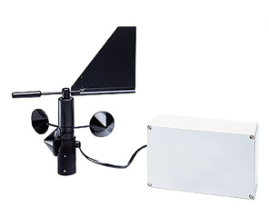 [WMS-21] OMEGA WIND MONITOR STATION, DUAL SETPOINT WIND ALARM, 0-100MPH, 40FT CABLE